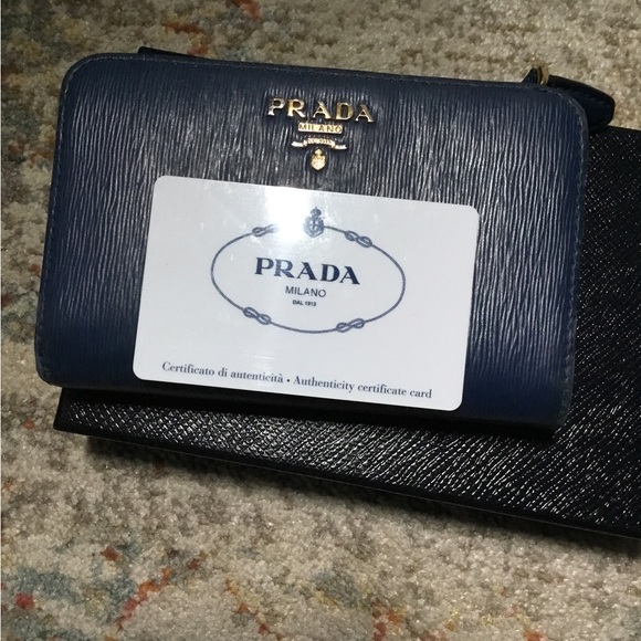 Prada Blue Leather Wallet - Picture 7 of 14
